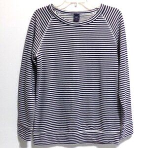 Gap Women's Maternity Black & White Long Sleeve Cotton Blend Top – Size: Medium